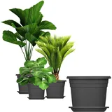 BigDean Blumentopf Ø 20 x 14,5 cm Anthrazit