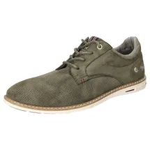 Mustang Schnuerhalbschuh Schuhe Herren, grün 45 - Grün - 45