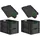 Proregal Eurobox NextGen Color 22 x 40 x 60 cm 4-tlg. schwarz mit grünen Griffen