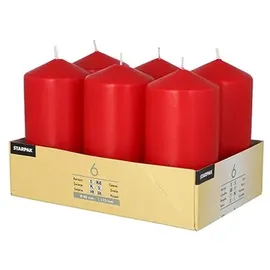 Papstar Stumpenkerze 11,5 x 6 cm 6 St. weiß