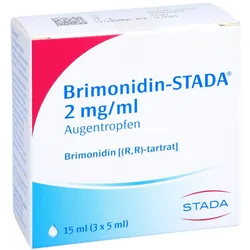 Brimonidin-stada 2 Mg/ml Augentropfen 3X5 ml