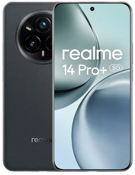 realme 14 Pro+ Smartphone 5G, Grau, Sony 3X Periskop-Kamera mit OIS und KI, kälteempfindliches Farbwechsel-Design, 5260 mAh Akku, 120Hz Augenschutz-Display, 18GB (8GB + 10GB Erweiterung) + 256GB, IP69 (ohne Adapter)