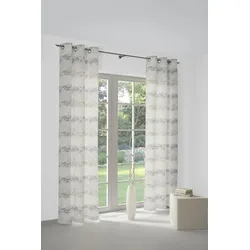 Vorhang WIRTH "Kairo" Gr. 5, beige (natur), B:132cm H:255cm, Jacquard, Baumwolle, Polyester, Gardinen