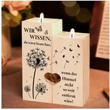 luxuskollektion Kerzenständer Trauergeschenk Trauerkerze Memorial-kerzenständer 1 braun