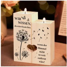 luxuskollektion Kerzenständer Trauergeschenk Trauerkerze Memorial-kerzenständer 1 braun