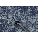 SUYOGI Jeansstoff Jeansstoff zum nahen meterware Baumwollstoffe gewaschener Jeansstoff verdicken 145 cm breit Jacquard zum Nähen von Hosen, Jacken, Dekorationen(Color:Dunkelblau)