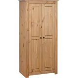 Homgoday Casa Schrank 80 x 50 x 171,5 cm aus Massivholz Kiefer Panama Range, platzsparende Schränke, Küchenmöbel, Wohnzimmerschrank, Küchenschrank, Sideboard, Küchenmöbel, Wohnzimmer, Anrichte