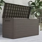 Casaria Auflagenbox Kissenbox Aufbewahrungsbox Woody Holzoptik Braun