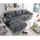 ed exciting design Ecksofa - dark grey - mit Liegefunktion