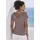 VIVANCE Kurzarmshirt taupe 32/34