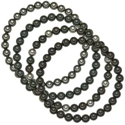 Rafaela Donata Perlen-Armband Muschelkernperle in Grau/Schwarz Damen 