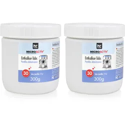 2 x 300 g Microactiv® Entkalker Tabs für Kaffeemaschinen & Haushaltsgeräte