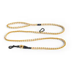 HAY - Dogs Hundeleine, geflochten, verstellbar, off-white / ocker