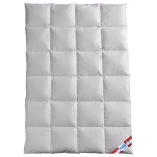 Canada Daunenbettdecke Daunenfederbett Winterdecke Daunendecke Wärmegrad 4, erstklassigen Schlafkomfort zu einem unschlagbaren Preis! weiß 135 cm x 200 cm