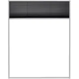 vidaXL Insektenschutz-Plissee für Fenster 80 x 100 cm Schwarz