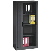 Californian Products CP Omnispace Rollladenschrank schwarzgrau 3 Fachböden 80,0 x 42,0 x 166,0 cm