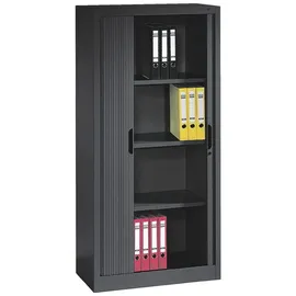 Californian Products CP Omnispace Rollladenschrank schwarzgrau 3 Fachböden 80,0 x 42,0 x 166,0 cm