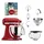 KitchenAid Artisan 5KSM175 Empire Rot Glasset mit Glasschüssel