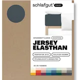 schlafgut Easy Jersey Elasthan Boxspring 180 x 200 - 200 x 220 cm gray deep