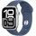 Apple Watch Series 10 GPS + Cellular 42 mm Aluminiumgehäuse silber Sportarmband denim M/L