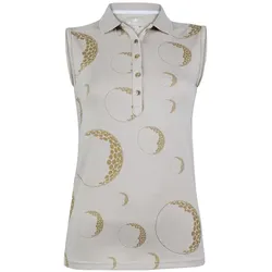 Girls Golf GOLF BALL Damen Polo ärmellos (16145) beige