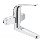 GROHE Euroeco Spezial - Einhand- Waschtischbatterie (wassersparend, Mengenbegrenzung, schwenkbarer Gussauslauf), chrom, 32772000