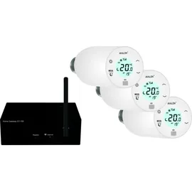 blossom-ic Avalon+ Tres Set Heizkörperthermostat 3er Set mit Gateway