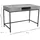 miliboo Schreibtisch Industrie-Stil Mangobaum Braun