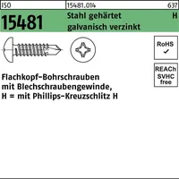  FLAKObohrschraube ISO 15481 PH ST 2,9x9-H Stahl gehärtet galv.verz.