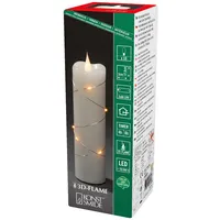 Konstsmide LED Echtwachskerze 17,8 cm weiß