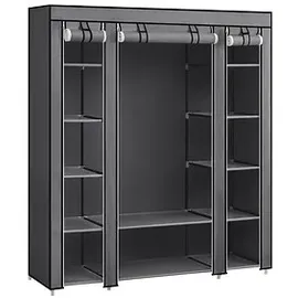 Songmics Stoffschrank, LSF03G grau 150,0 x 45,0 x 175,0 cm, 1 St.