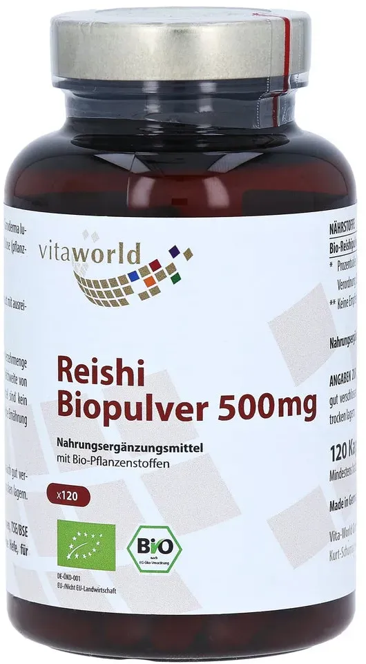 Reishi Biopulver 500 mg Kapseln 120 St