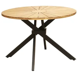 Primaster Paros Gartentisch Ø 115 x 75 cm Braun/Grau