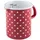 Riess Küchenmaß ⌀9cm 0,5l Pünktchen Rot Emaille