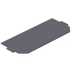 OBO 7407588 Leerplatzabdeckung 165x76mm Polyvinylchlorid graphitschwarz RAL 9011 LPA UT3