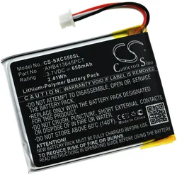 Powery Akku kompatibel mit wireless Kopfhörer Sennheiser PXC 550