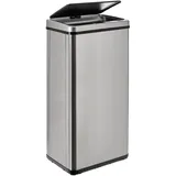 well home mobiliario & decoración Intelligenter Mülleimer ohne Beine mit automatischem Öffnen oder manuellem Kontakt, 60 l, Höhe: 79,5 x 35,5 x 26 cm, Grau.