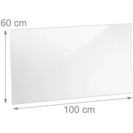 Relaxdays Spritzschutz 100x60 cm Transparent