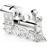Silbernes Sparschwein für Kinder, elegantes Lokomotiv-Geschenk Größe: 54x147x85 mm Artikelnummer: ZV6752261