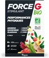 FORCE G Stimulant bio Ampoule(S) Buvable(S) 20 pc(s)