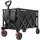 Tectake Bollerwagen faltbar schwarz