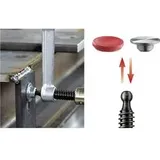 Druckplatte Stahl mit Kappe a 4Stück für Schraubzwingen OMEGA 300-400mm BESSEY - Artikel: 4008158031231