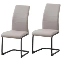 Hti-Living Schwingstuhl SallyP Kunstleder cappuccino
