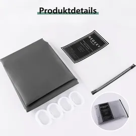 luxuskollektion Duschvorhang 240 x 200 cm schwarz