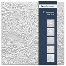 Marbet Design Deckenpaneel SKORA Weiß 40 St. 50 x 50 cm