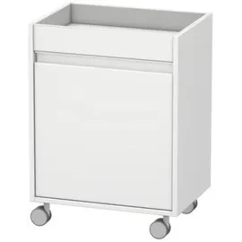 Duravit Ketho Rollcontainer Tür links, weiß matt