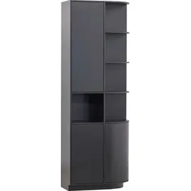 Woood Vitrine Finca 78 x 40 x 210 cm Schwarz