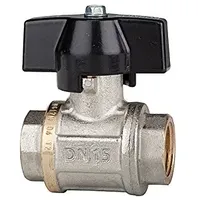 Riegler Kugelhahn schwere Ausführung, Flügelgriff, IG/IG, MS vern., G