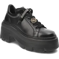 Schwarze Halbschuhe Karino Modische Damenschuhe, 37