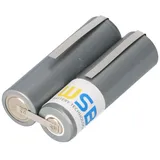 Akkuman Akku passend für Haarschneider 2,4 Volt NiMH Mignon AA 2200mAh 49x15x28mm